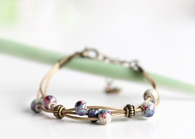 Multi-color Bead Hand-Woven Bracelet