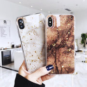 Brown & Gold iPhone Case
