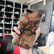 Brown & Gold iPhone Case