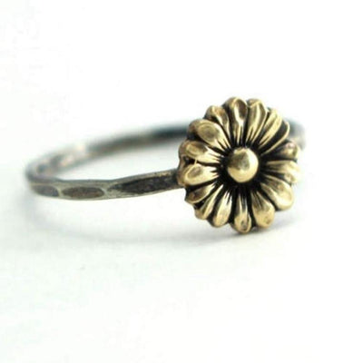 Gold Sunflower Ring